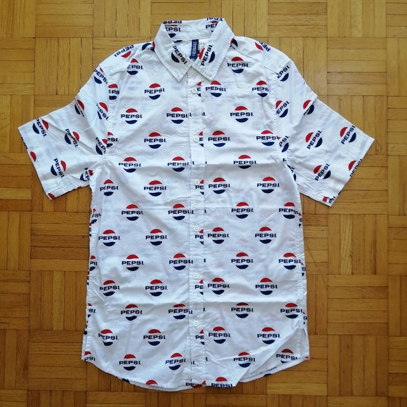 Pepsi Retro White Shirt XSmall NWOT - Picture 1 of 6